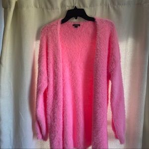 Fur hot pink wild fable cardigan
